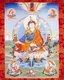 Padmasambhava, (Sanskrit Padmakara; Tibetan Pemajungné; Chinese Liánhuāshēng) or 'Lotus Born', was a guru from Oḍḍiyāna (modern Swat) who is said to have transmitted Vajrayana Buddhism to Bhutan and Tibet and neighbouring countries in the 8th century.<br/><br/>

In those lands he is better known as Guru Rinpoche ('Precious Guru') or Lopon Rinpoche, or, simply, Padum in Tibet, where followers of the Nyingma school regard him as the second Buddha. His Pureland Paradise is Zangdok Palri (the Copper-coloured Mountain).<br/><br/>

He is further considered an emanation of Buddha Amitabha and traditionally even venerated as a second Buddha. He was born into a Brahmin family of Northwest India.